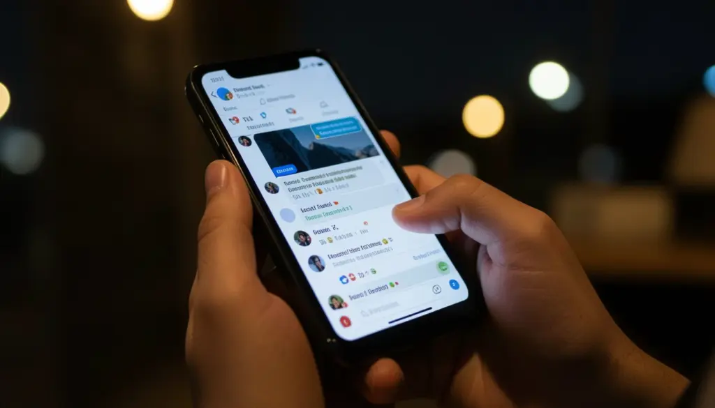 Social Media Engagement Psychology: Why People Like, Share, and Scroll Person checking social media notifications on smartphone illustrating social media engagement psychology and dopamine-driven behavior