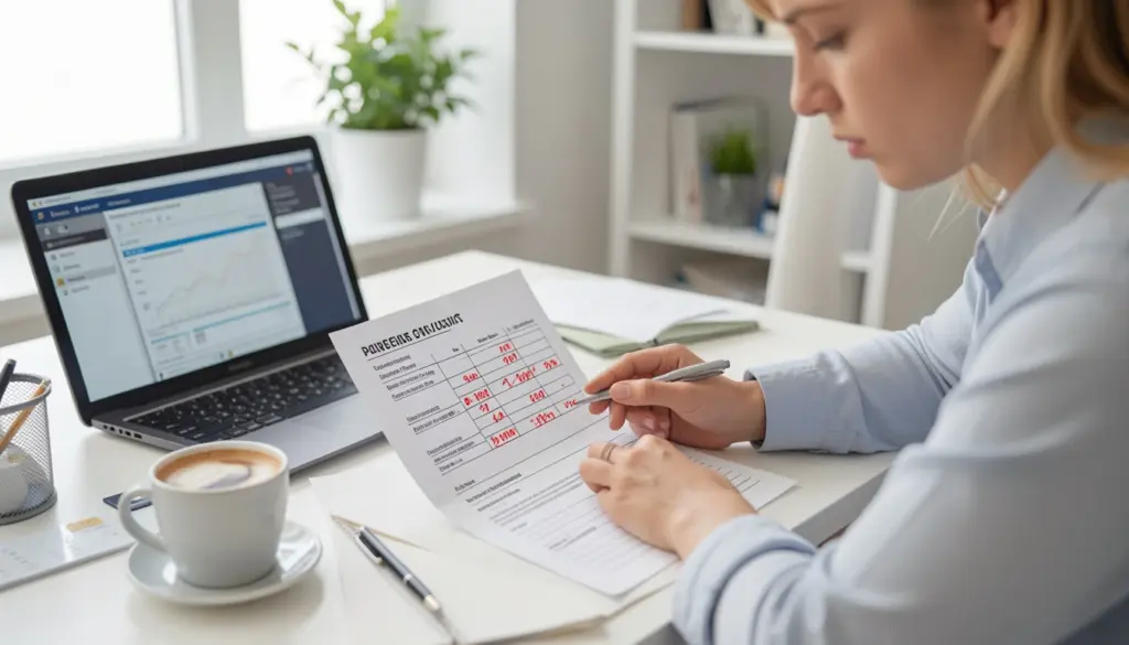 How to Read Blood Test Results: A Plain-English Guide Person reviewing blood test report with highlighted results and medical data at home desk