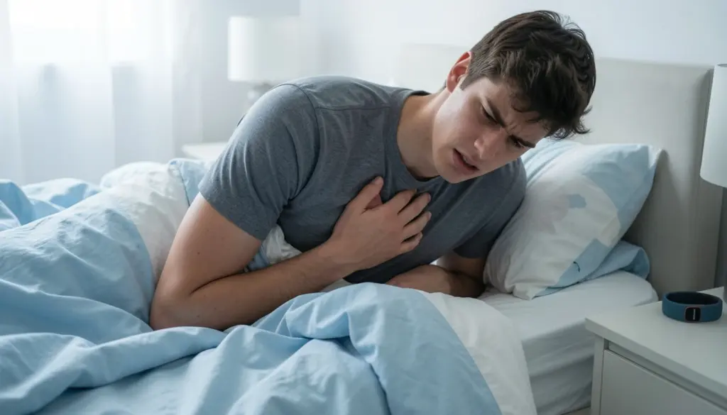 Mental Health and Physical Health connection: How They Influence Each Other Daily Person experiencing stress and fatigue sitting on bed, illustrating the connection between mental health and physical health symptoms